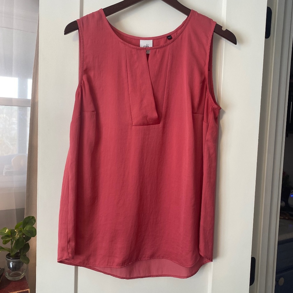 CAbi Sleeveless Blush Blouse